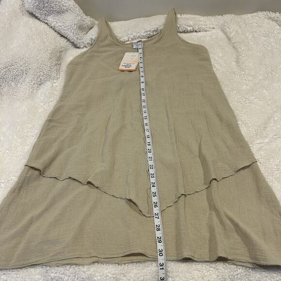 Sea Breeze of CA Womens Swim Coverup Large Tan/Beige Cotton Beach USA - Picture 6 of 7